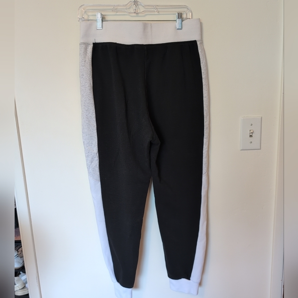 NIKE AIR Sportswear Joggers Women's Fleece Sweatpants Black & White Size S Sweat - Picture 2 of 3